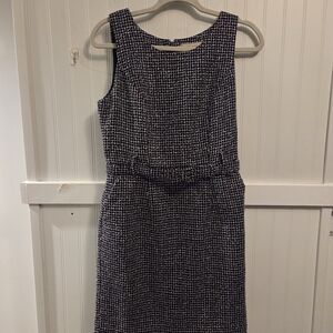 Banana Republic Black and White Midi Dress